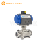  쎄니타리 3PC 공압 볼밸브 (SUS316, 싱글액팅)